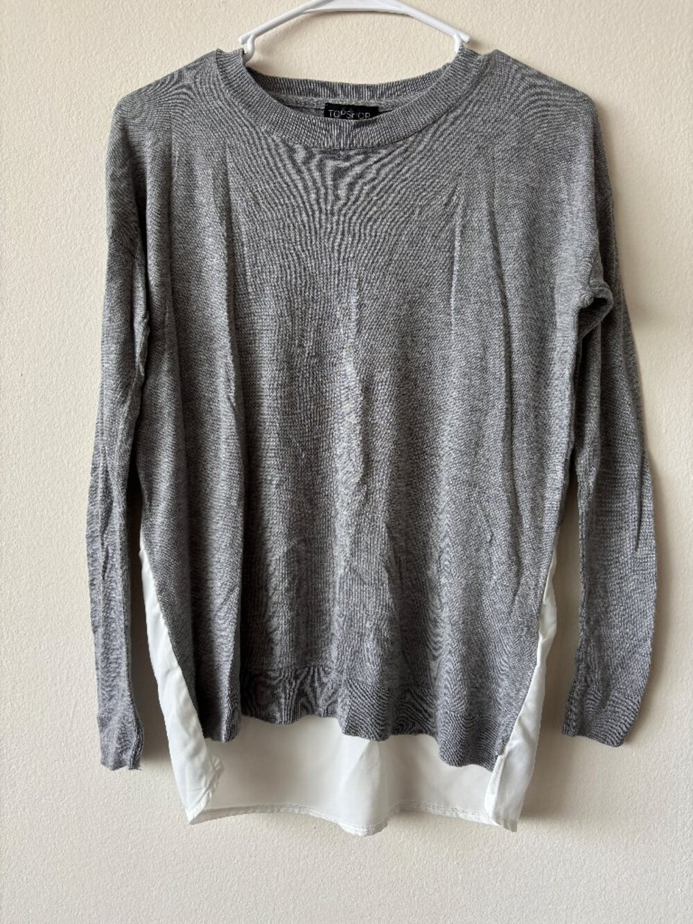 TopShop Gray Knit Sweater - Size 4